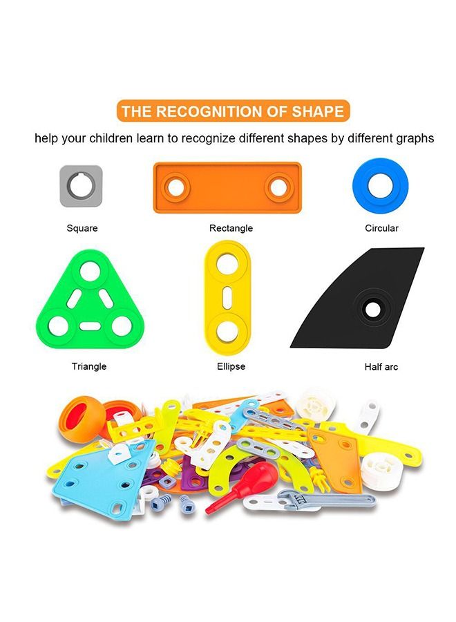 STEM Toys 109 PCS Building Toys Educational Toys for Kids Construction Building Blocks Toy 3d Puzzles Building Sets Kids Toys Creative Activities Games with Storage Box