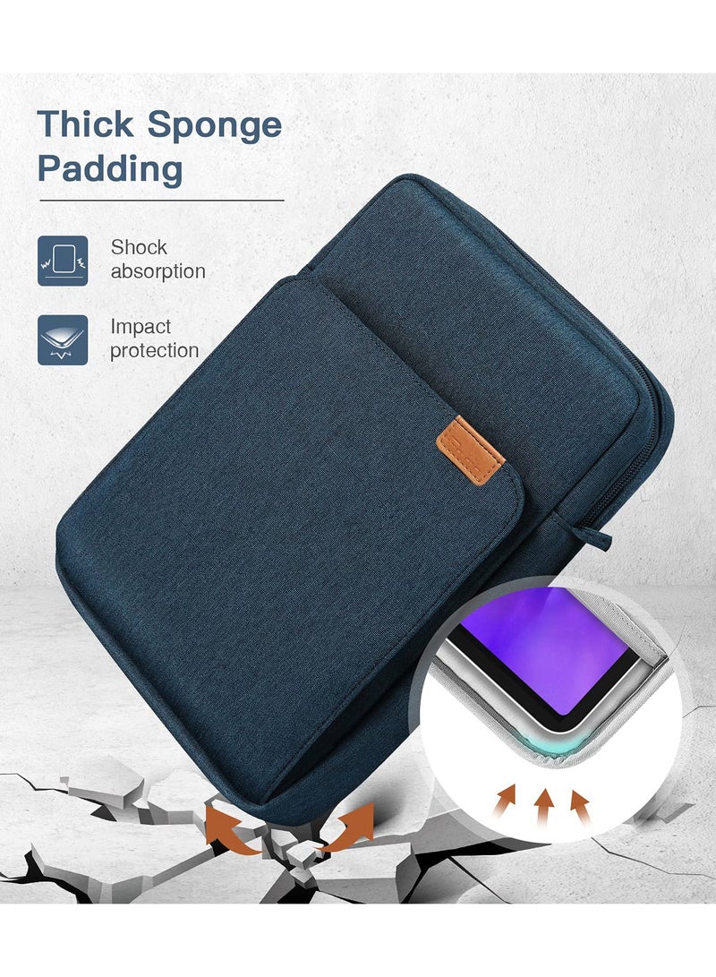 9 To 11 Inch Tablet Sleeve Bag Fits for iPad air 5 10.Inches 2022 iPad Pro 11 M2 2022 to 2018 iPad 10th 10.9 Air 4 10.9 Tab S8 2022 Handle Carrying Case with Shoulder Strap Dark Blue