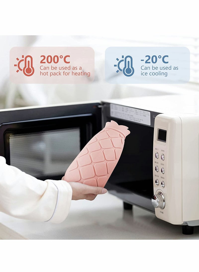 Hot Water Bottle Bag with Knit Cover Can Microwave Heating Girlfriend Mather Valen tine's Day Exchange Party Gift