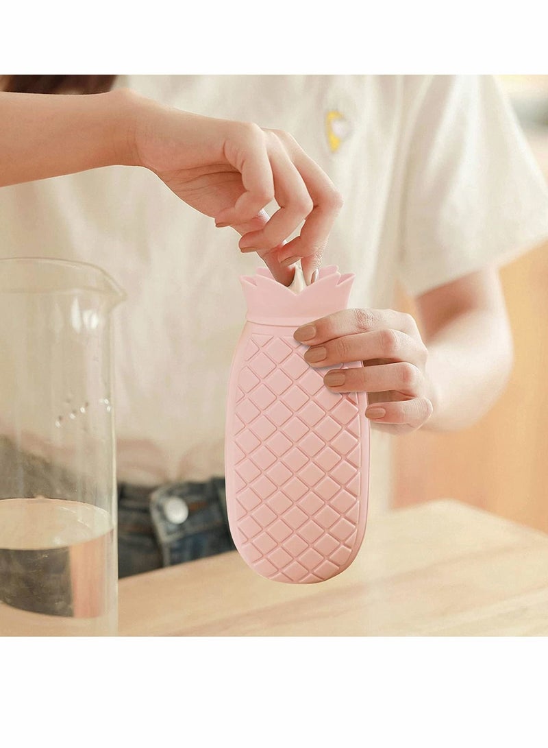 Hot Water Bottle Bag with Knit Cover Can Microwave Heating Girlfriend Mather Valen tine's Day Exchange Party Gift