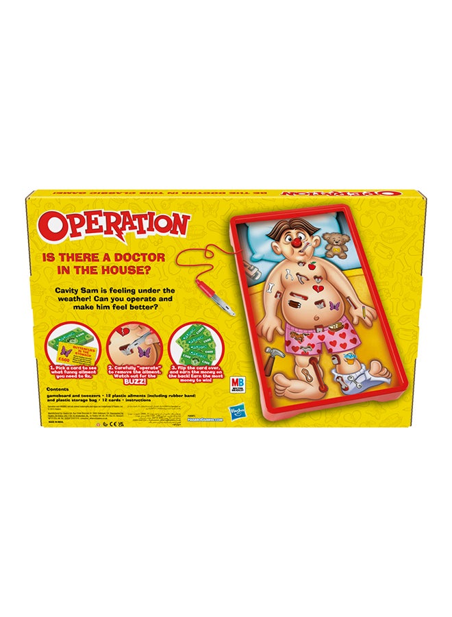 Classic Operation Game - Electronic Board Game with Cards, Indoor Game for Kids Ages 6 and Up