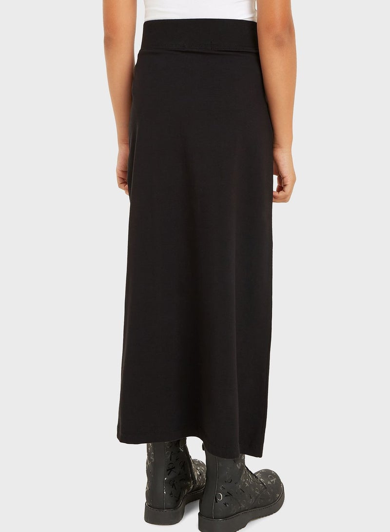 Youth Minimalistic Maxi Skirt