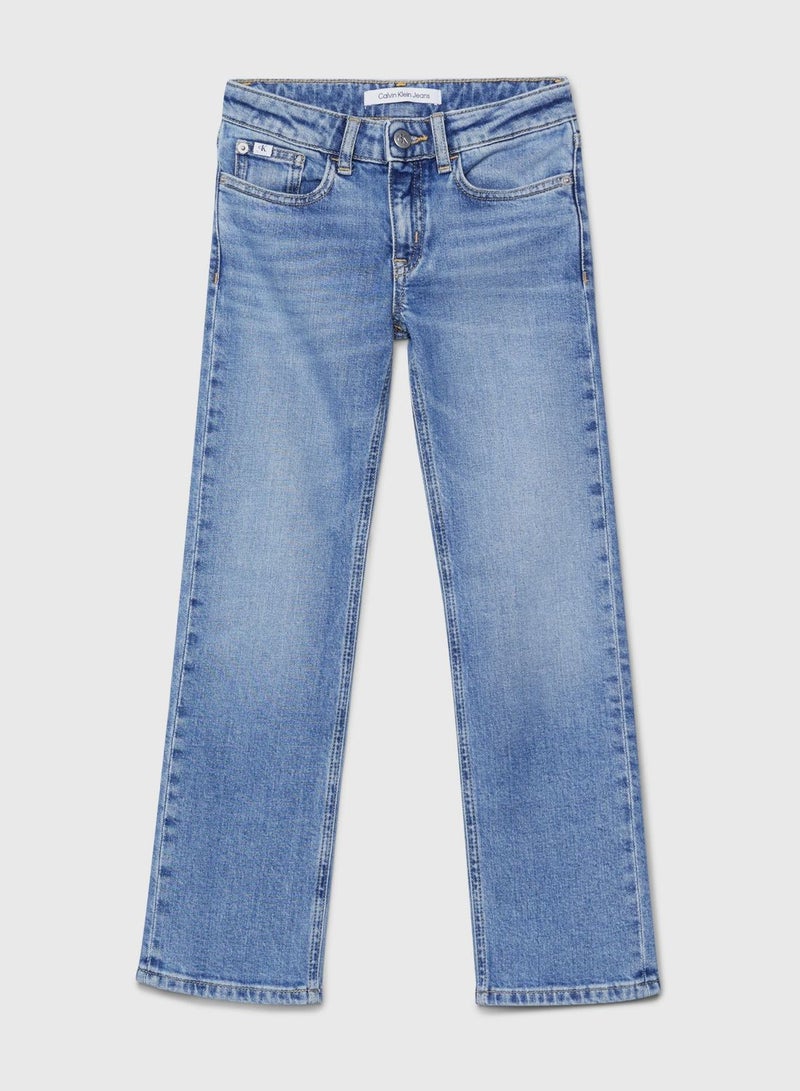 Kids Mid Wash Jeans