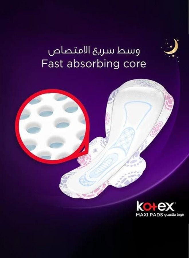 Anti-Leak Maxi Protect Pads with Wings - Night 48 Pads