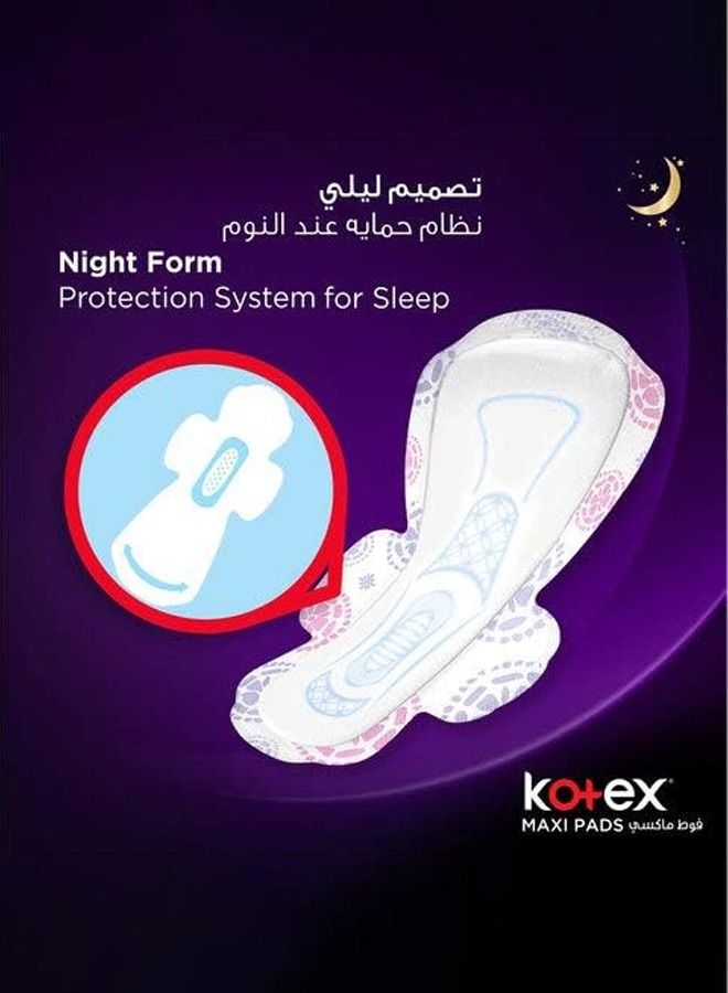 Anti-Leak Maxi Protect Pads with Wings - Night 48 Pads