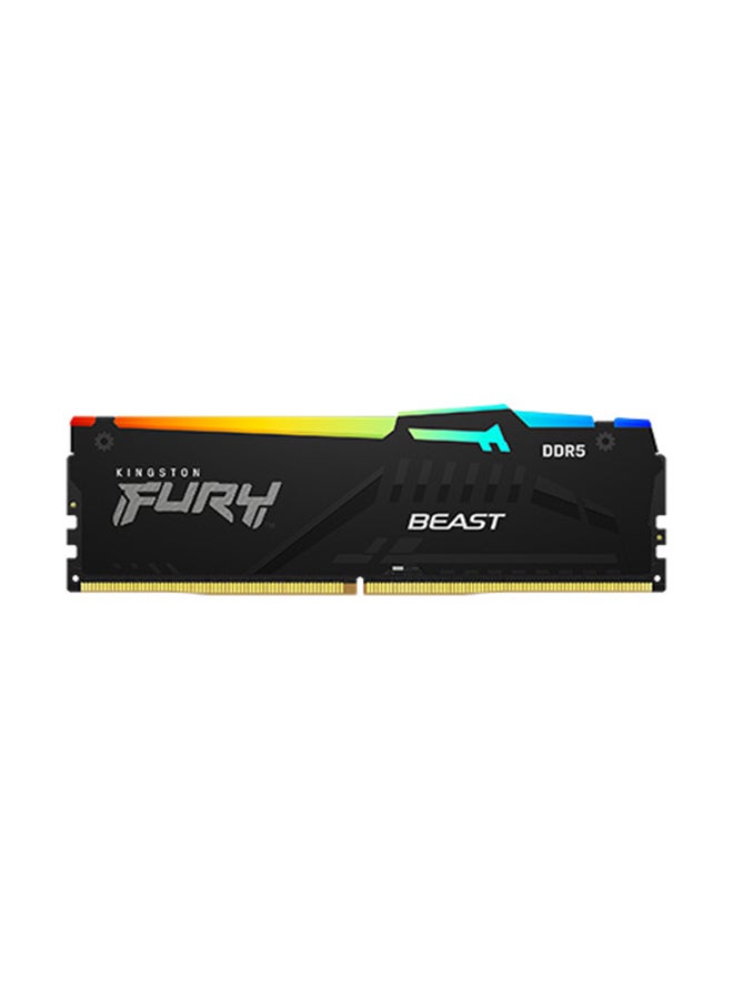 FURY Beast 64GB (2x32GB) DDR5 6400MT/s CL32 Desktop Memory Kit – EXPO & XMP Profiles, On-Die ECC, 1.4V, Heatsink, Optimized for Gaming & Overclocking, Low Power Consumption, High-Bandwidth Performance, JEDEC Standard Support | KF564C32BBEAK2-64