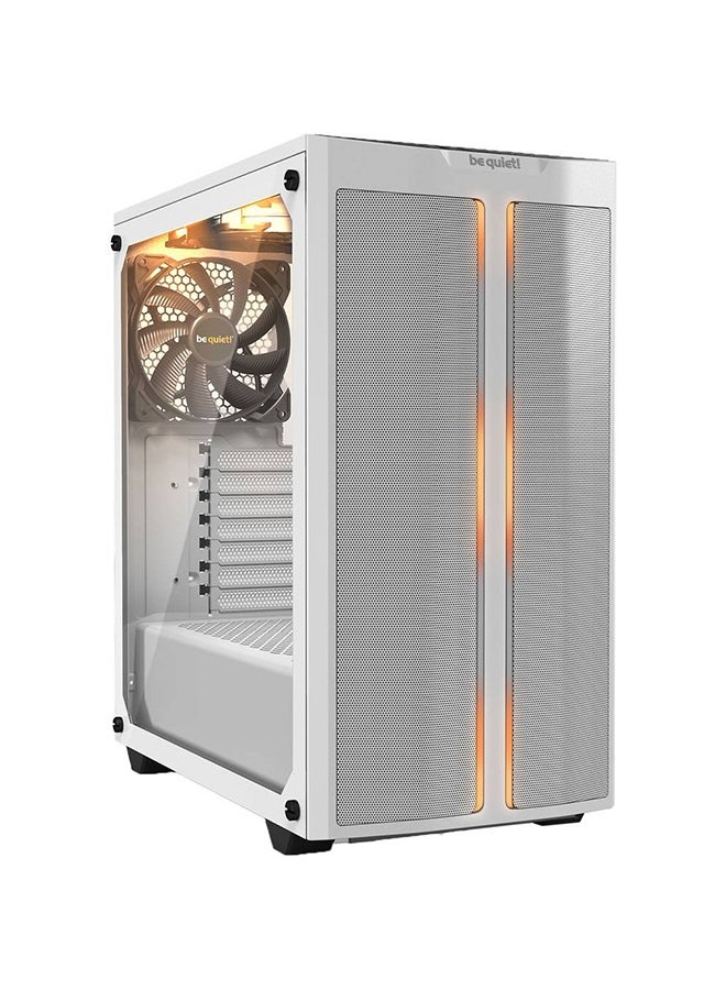 Pure Base 500 DX aRGB Mid Tower Computer Case, 3x Preinstalled Pure Wings 2 140mm Fans, Up to 360mm Radiator Support, ABS + Steel + Tempered Glass Materials, White | BGW38