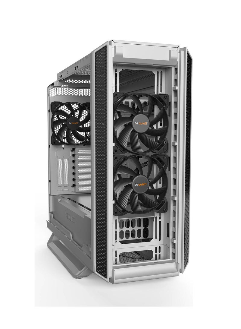 Silent Base 802 ATX Mid Tower Computer Case, 3x Pure Wings 2 140mm Pre-Installed Fan, Up to 420mm Radiator & 8x Fans Support, Removable Dust Filters, White | BG040