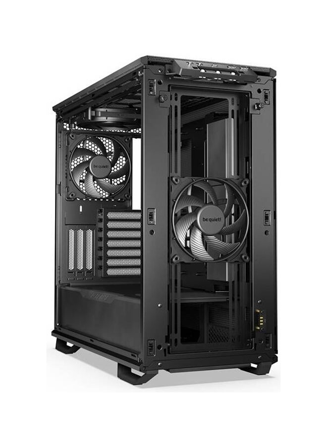 Dark Base 701 Mid Tower Computer Case, 3x Silent Wings 4 140mm Pre-Installed Fans, Up to 360mm Radiator & 8x Fans Support, Tempered Glass Window, Black | BGW58