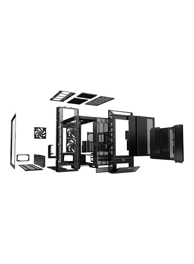 Dark Base Pro 901 Full Tower ATX Computer Case, 3x Silent Wings 4 PWM 140mm Fans, Up to 420mm Radiator & 11x Fans Support, Aluminum + Steel + ABS + Tempered Glass Materials, Black | BGW50