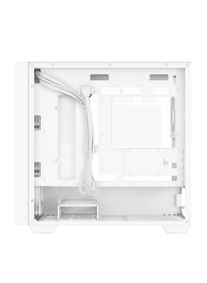 A21 PLUS MicroATX Case, 4x Pre-Installed ARGB Fans, Clean Cable Management, Supports 360 Mm Radiators & 380 Mm Graphics Cards, For Hidden-Connector Motherboards | 90DC00H3-B19000 White