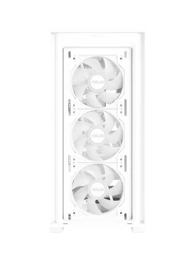 A21 PLUS MicroATX Case, 4x Pre-Installed ARGB Fans, Clean Cable Management, Supports 360 Mm Radiators & 380 Mm Graphics Cards, For Hidden-Connector Motherboards | 90DC00H3-B19000 White