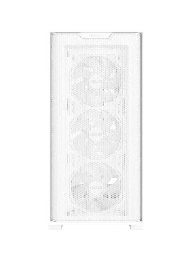 A21 PLUS MicroATX Case, 4x Pre-Installed ARGB Fans, Clean Cable Management, Supports 360 Mm Radiators & 380 Mm Graphics Cards, For Hidden-Connector Motherboards | 90DC00H3-B19000 White