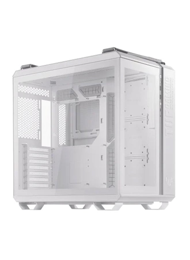 TUF Gaming GT502 PLUS PC Case, Dual Chamber Chassis, Supports 360mm Radiator, Up To 13 Fans, Discrete ARGB HUB, Fully Modular Design | 90DC0090-B19010 White