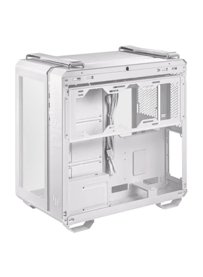 TUF Gaming GT502 PLUS PC Case, Dual Chamber Chassis, Supports 360mm Radiator, Up To 13 Fans, Discrete ARGB HUB, Fully Modular Design | 90DC0090-B19010 White