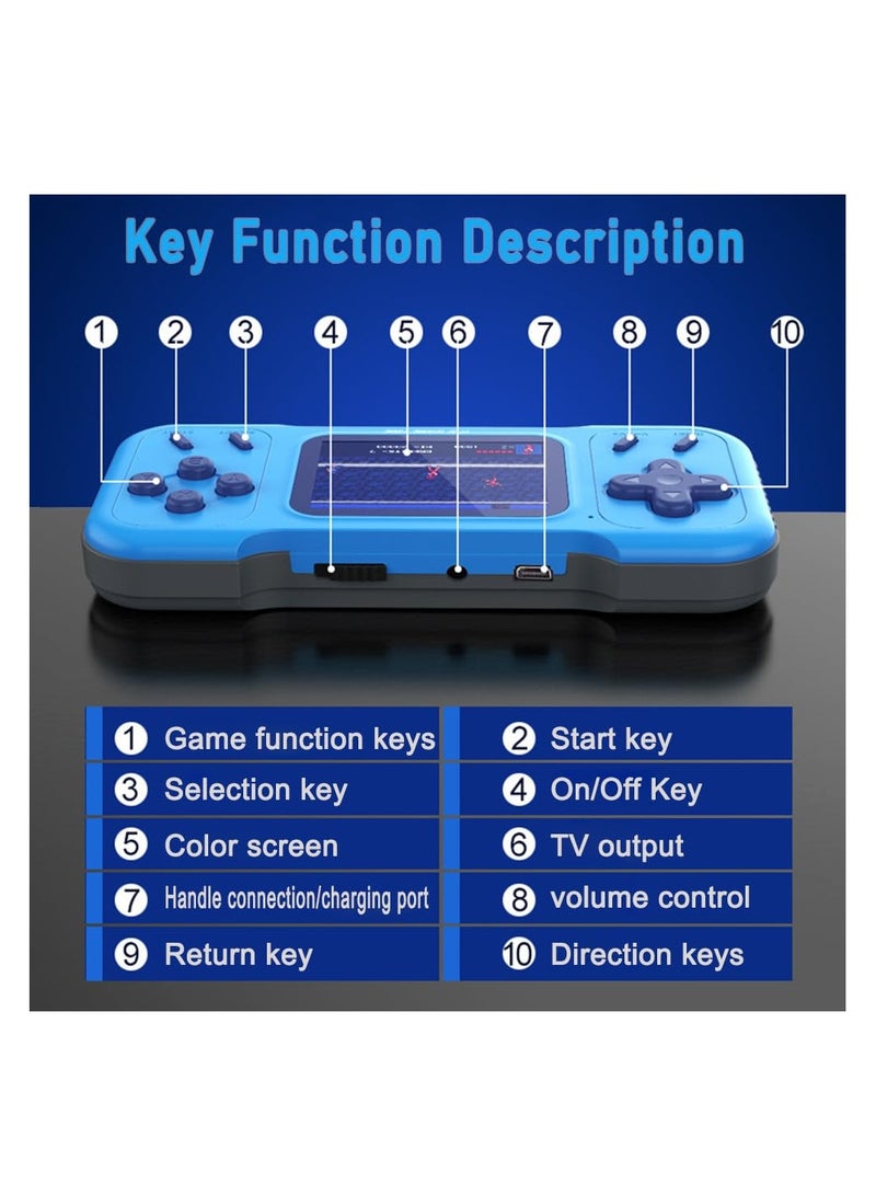 SYOSI, Handheld Retro Game Console for Kids Adults, Built-in 500 Games, 3.0