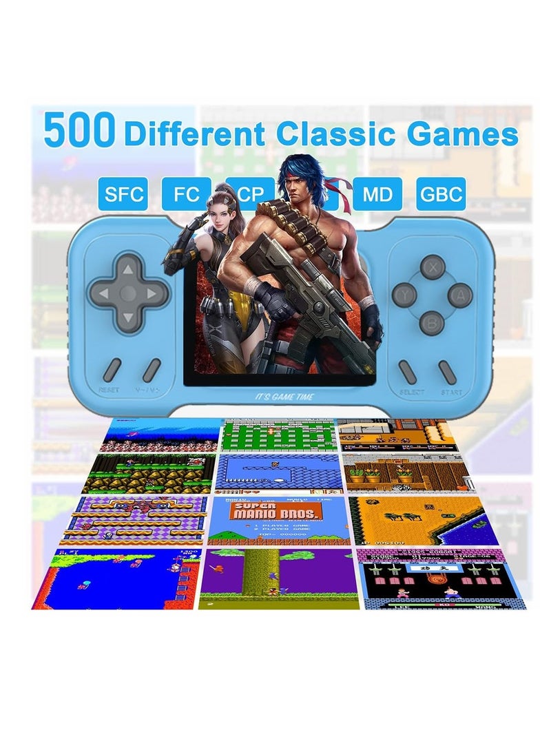 SYOSI, Handheld Retro Game Console for Kids Adults, Built-in 500 Games, 3.0