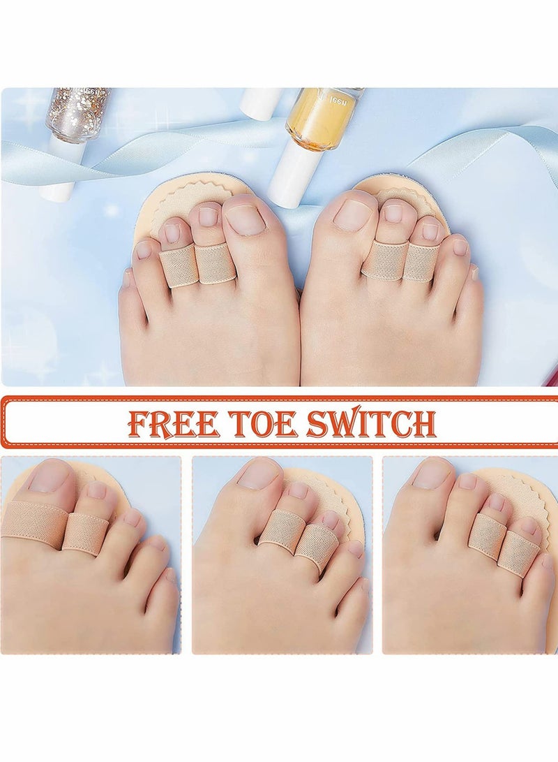 6 Pieces Toe Separator Double Toe Straightener Hammer Toe Corrector for Crooked Toes Relieving Foot Pain Overlapping Toes Pressure Discomfort Suitable for High Heels Sneakers