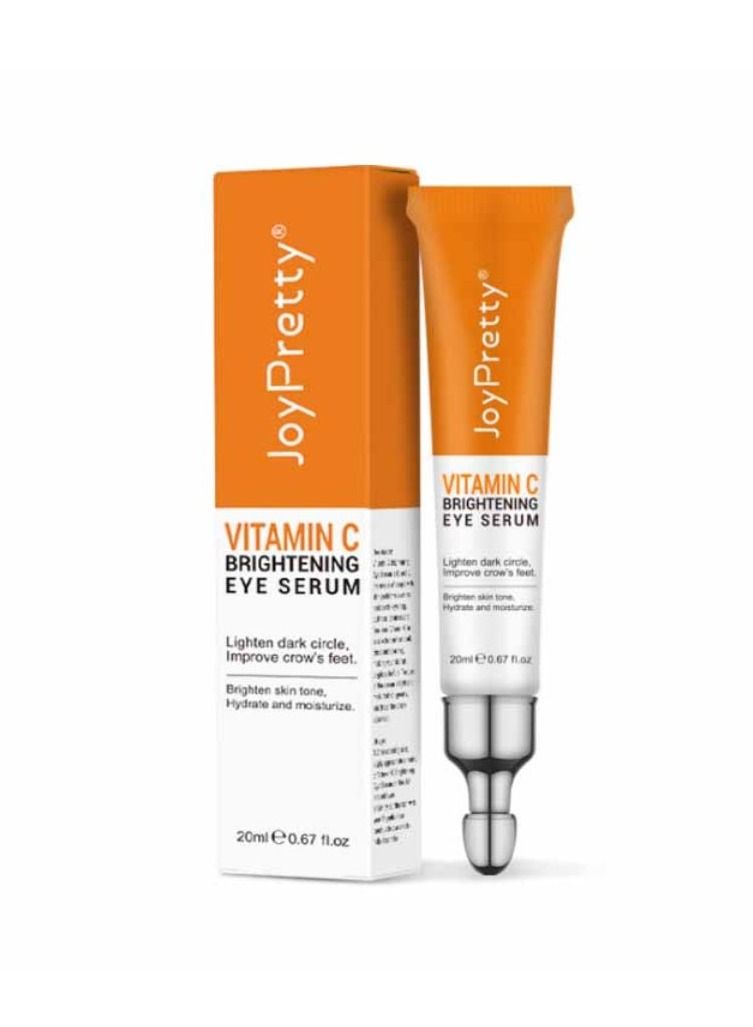 Vitamin C Brightening Eye Serum Lighten Anti Aging Eye Serum Reduces Wrinkles Fine Lines & Dark Circles Brightening Serum For Women 20ml