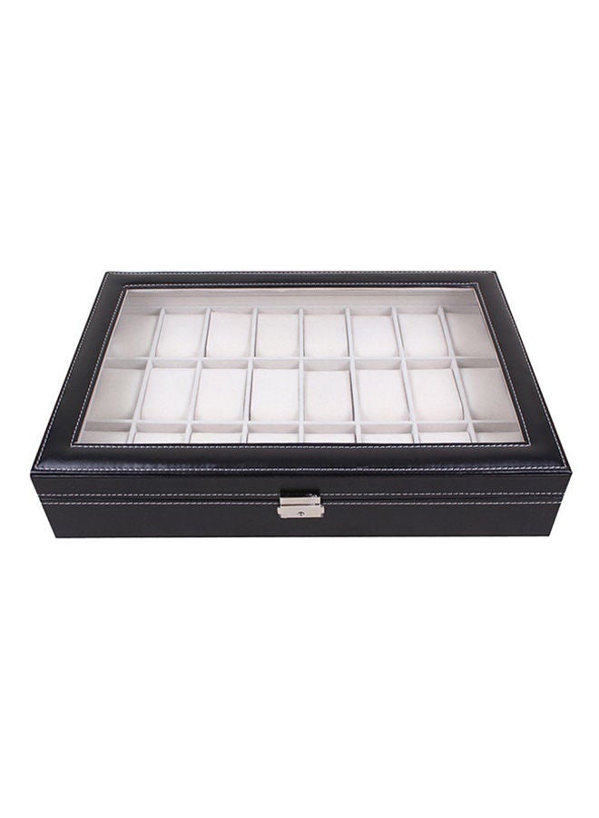 24-Grid Leather Watch Organizer ZG1046800