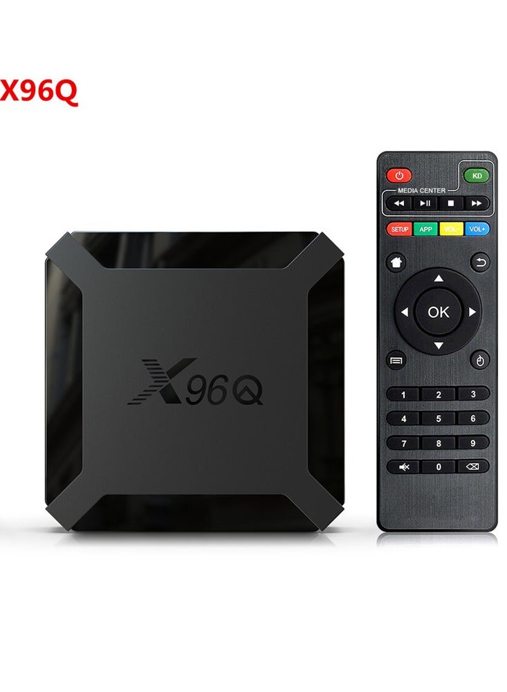 For Android10 X96Q Smart TV Box Allwinner H313 Quad Core CPU Streaming Media Players 4K 2.4G WiFi EU Plug TV Prefix