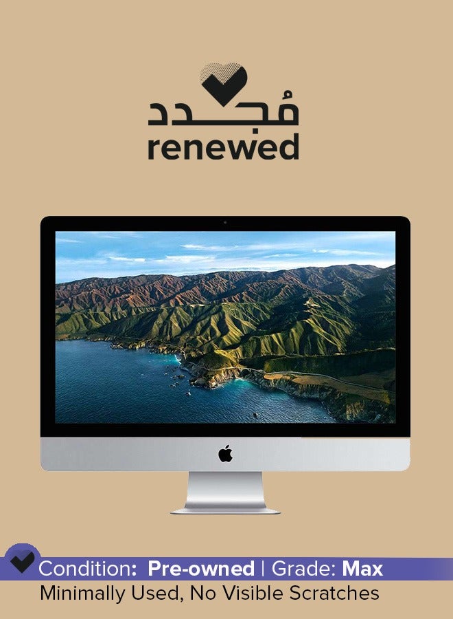 Renewed - iMac Retina 5K 27-inch (2019) –A2115 Core i5 32GB RAM 512GB SSD 8GB Graphics - SILVER