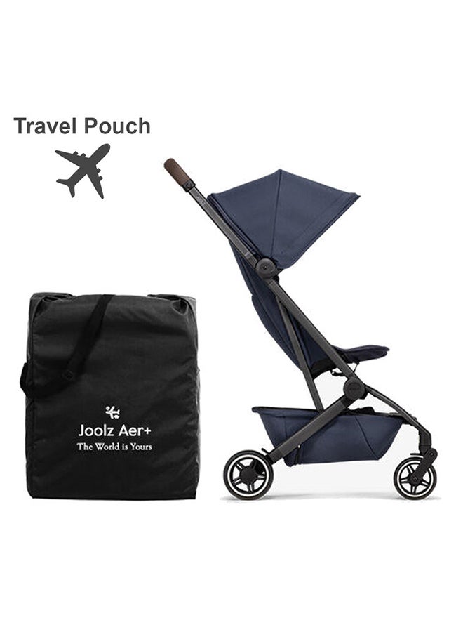 AER+ Lightweight And Compact Travel Stroller, Up to 50 lb), XXL Sun Hood, Space Black