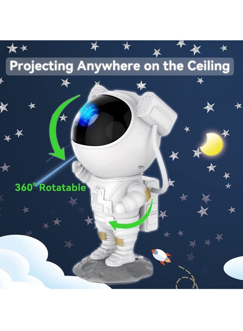 Adjustable Head Angle Star Projector Galaxy Night Light Kids Room Decor Aesthetic Astronaut