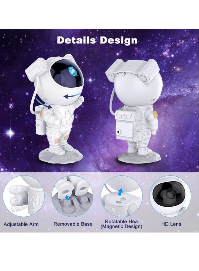 Adjustable Head Angle Star Projector Galaxy Night Light Kids Room Decor Aesthetic Astronaut