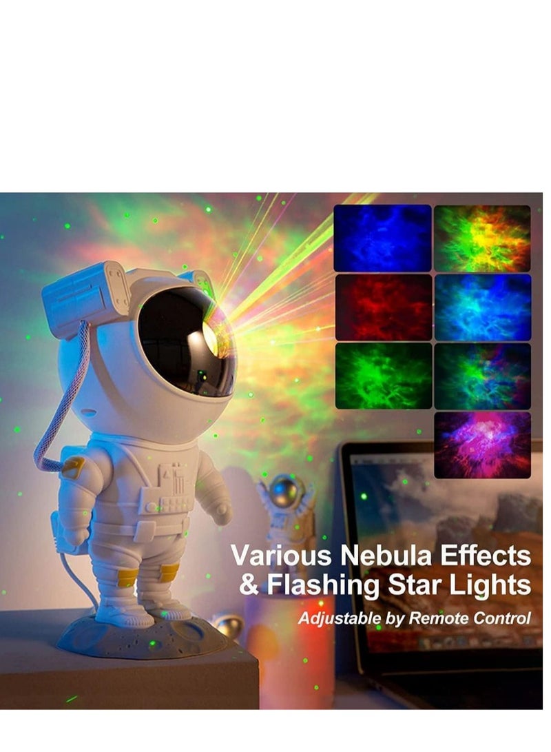 Adjustable Head Angle Star Projector Galaxy Night Light Kids Room Decor Aesthetic Astronaut