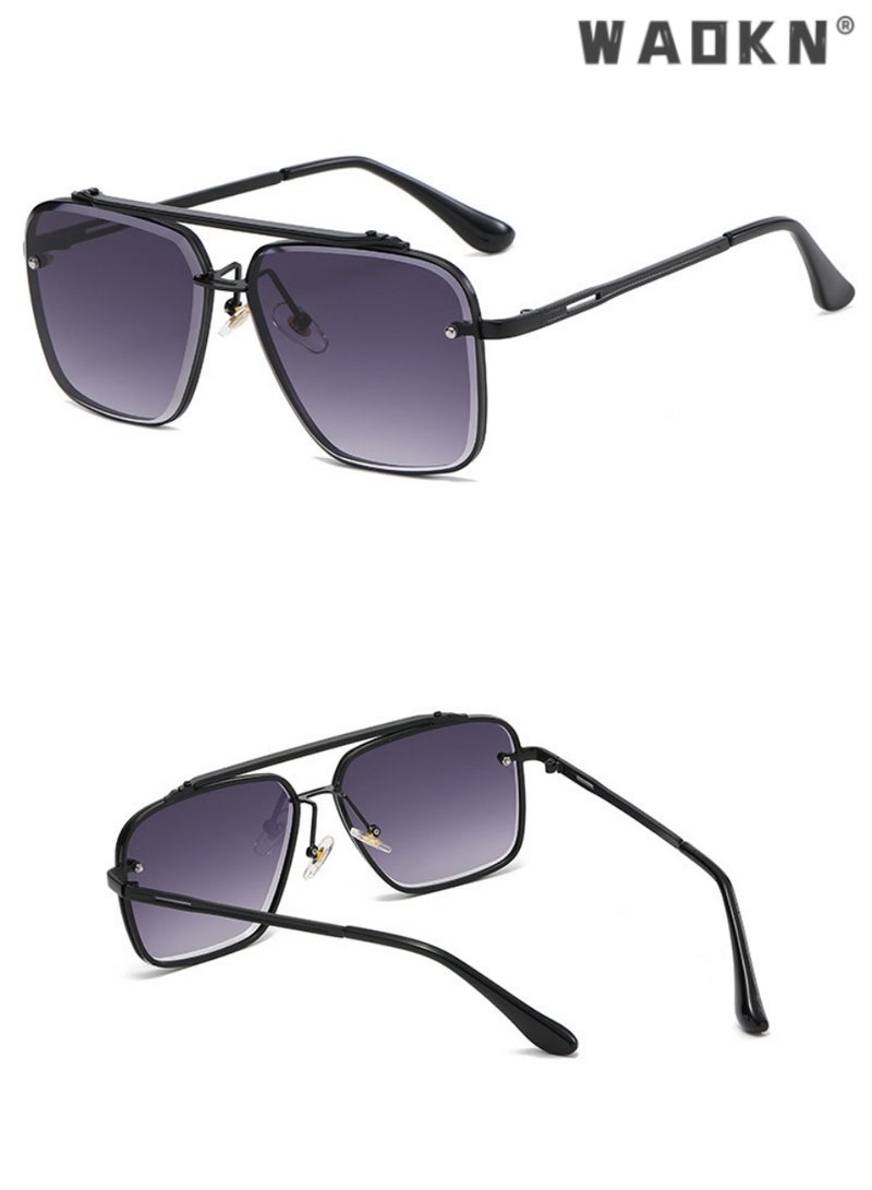 Aviator Sunglasses for Men Women UV400 Protection Sun Glasses with Metal Frame Fashion Anti-Glare Sun Shades for Driving Fishing Traveling with,Lightweight Metal Frame Sun Glasses UV400 Protection