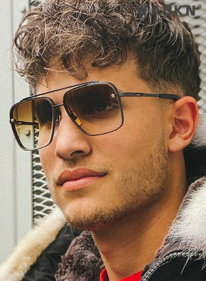 Aviator Sunglasses for Men Women UV400 Protection Sun Glasses with Metal Frame Fashion Anti-Glare Sun Shades for Driving Fishing Traveling with,Lightweight Metal Frame Sun Glasses UV400 Protection
