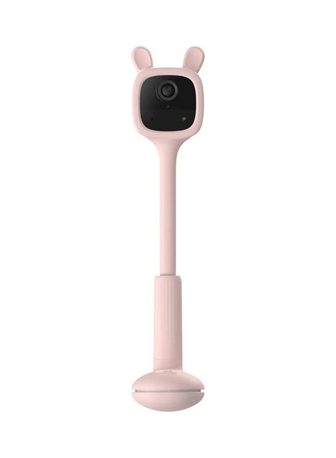 Wireless Battery Powered Baby CAM, Crying Detection, Activity Detection, Out-of-Crib Alert, 1080P, IR Night Vision, Wire-Free Setup, Two-Way Talk, SD Card, Pink Color, Girls, BM1