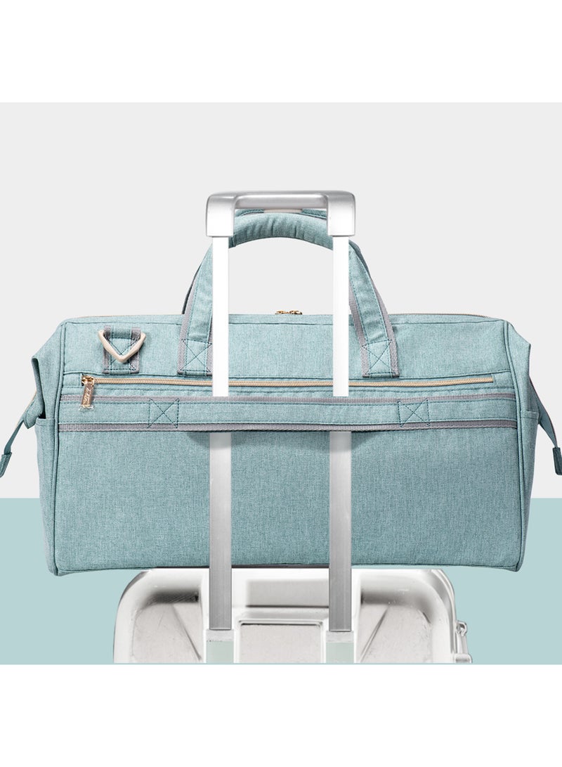 3 In1 Travel Bag detachable Diaper Caddy With Multiple Compartments - Green