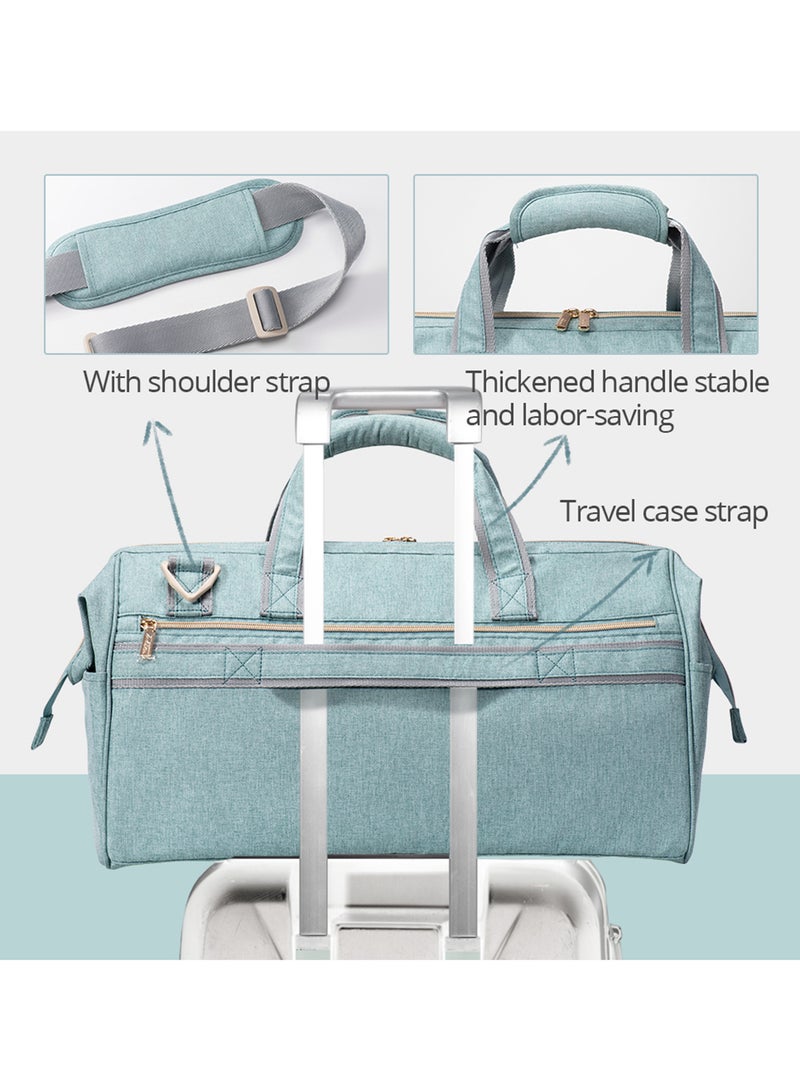 3 In1 Travel Bag detachable Diaper Caddy With Multiple Compartments - Green