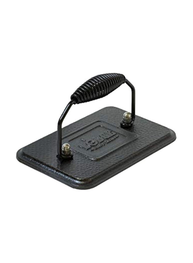 Cast Iron Grill Press Black 6.75x3.5inch