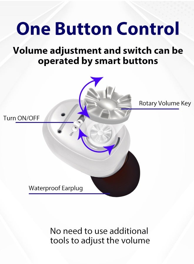 Hearing Aid Micro Rechargeable Wireless Hearing Aid Amplifier For The Elderly Mute Anti-slip Noise Reduction