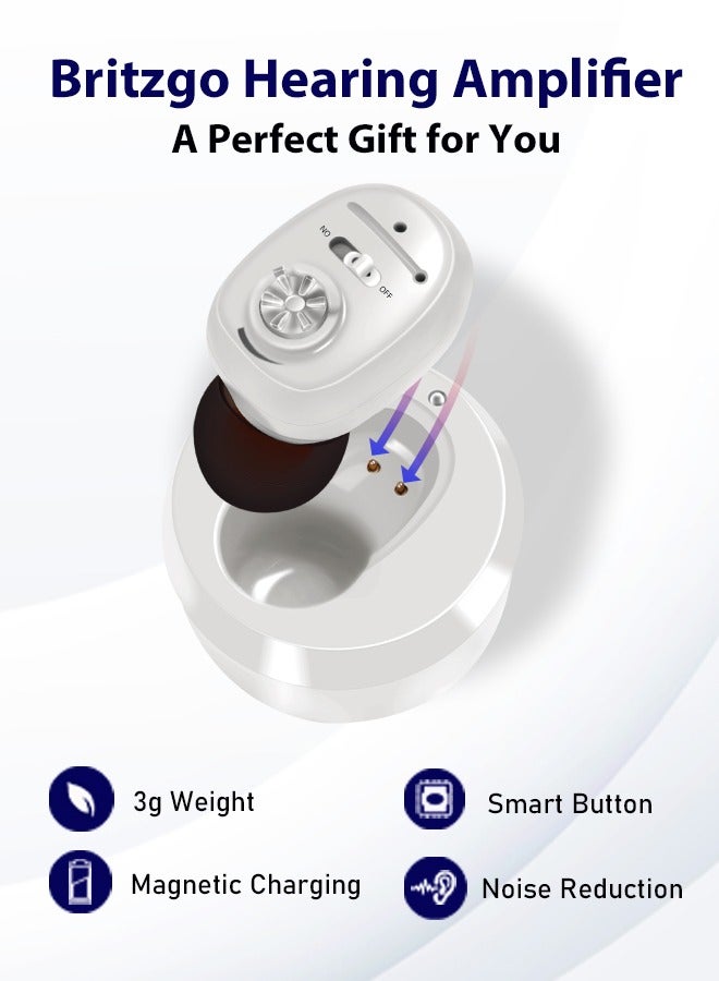 Hearing Aid Micro Rechargeable Wireless Hearing Aid Amplifier For The Elderly Mute Anti-slip Noise Reduction