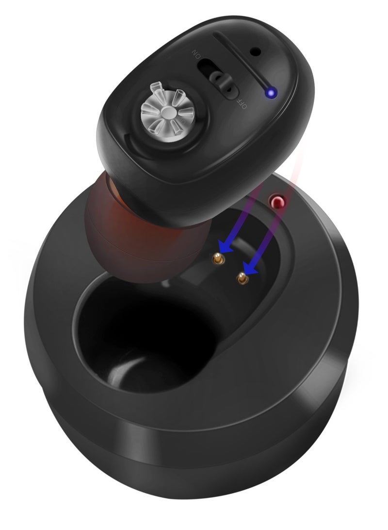 Digital Hearing Aid Wireless Micro Amplifier Elderly Anti Slip Noise Reduction Mode Adjustable Vhp1607 Rechargeable