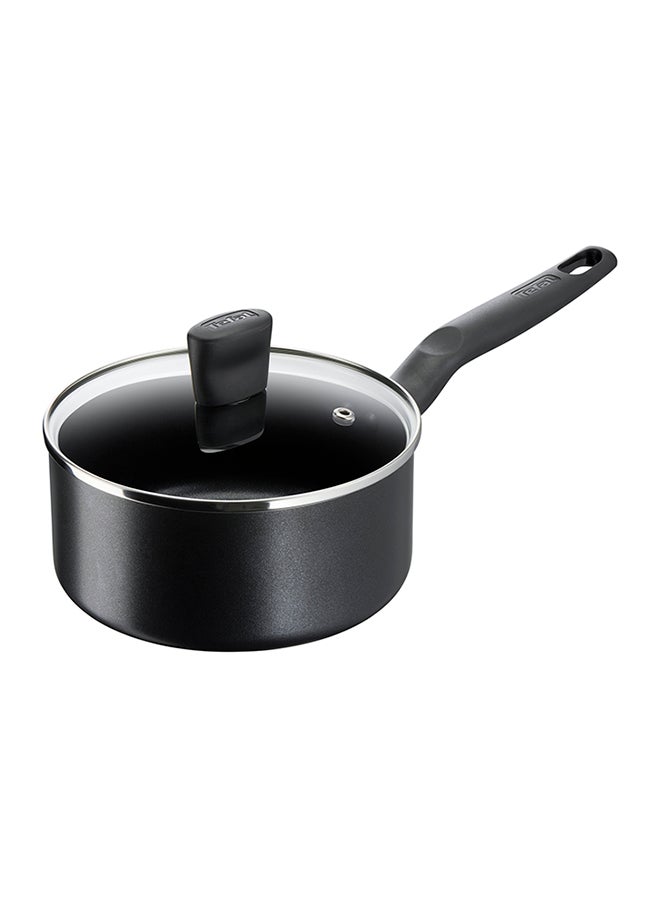 G6 Non-Stick Super Cook Saucepan With Lid 18 cm Black/Clear