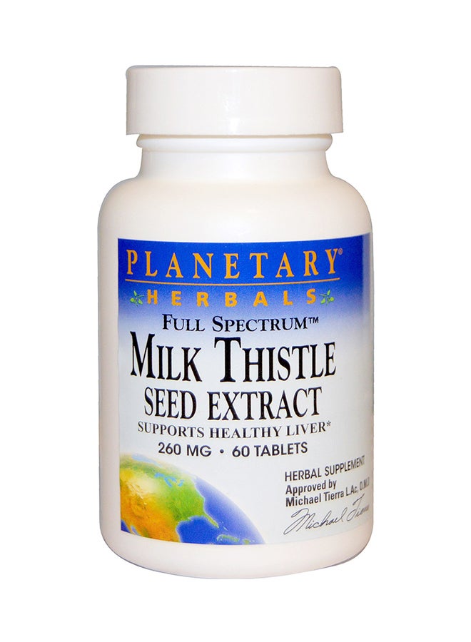 Milk Thistle Seed Extract Full Spectrum 60 Tablets