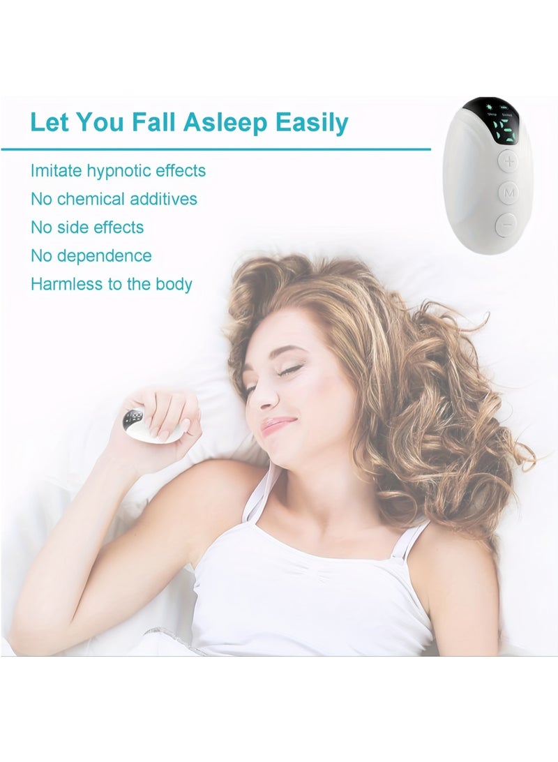 Handheld Sleep Device, Anxiety And Stress Relief, Improve Deep Sleep, Relaxation, Perfect Gift For Relaxation And Stress Relief, Insomnia For Adults, Portable Sleep Device (White)