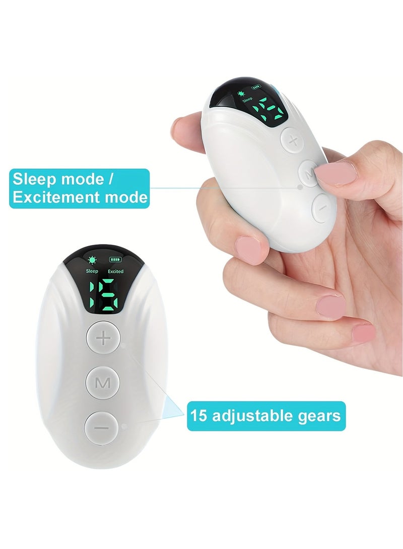 Handheld Sleep Device, Anxiety And Stress Relief, Improve Deep Sleep, Relaxation, Perfect Gift For Relaxation And Stress Relief, Insomnia For Adults, Portable Sleep Device (White)