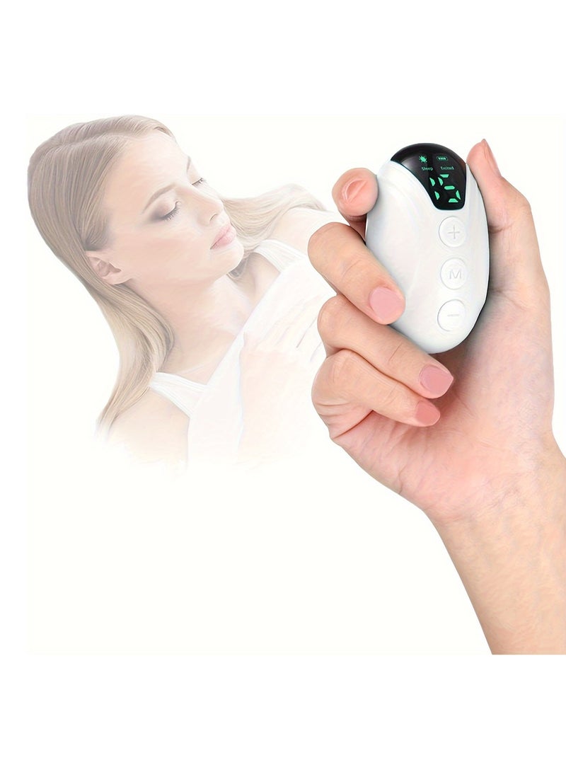 Handheld Sleep Device, Anxiety And Stress Relief, Improve Deep Sleep, Relaxation, Perfect Gift For Relaxation And Stress Relief, Insomnia For Adults, Portable Sleep Device (White)