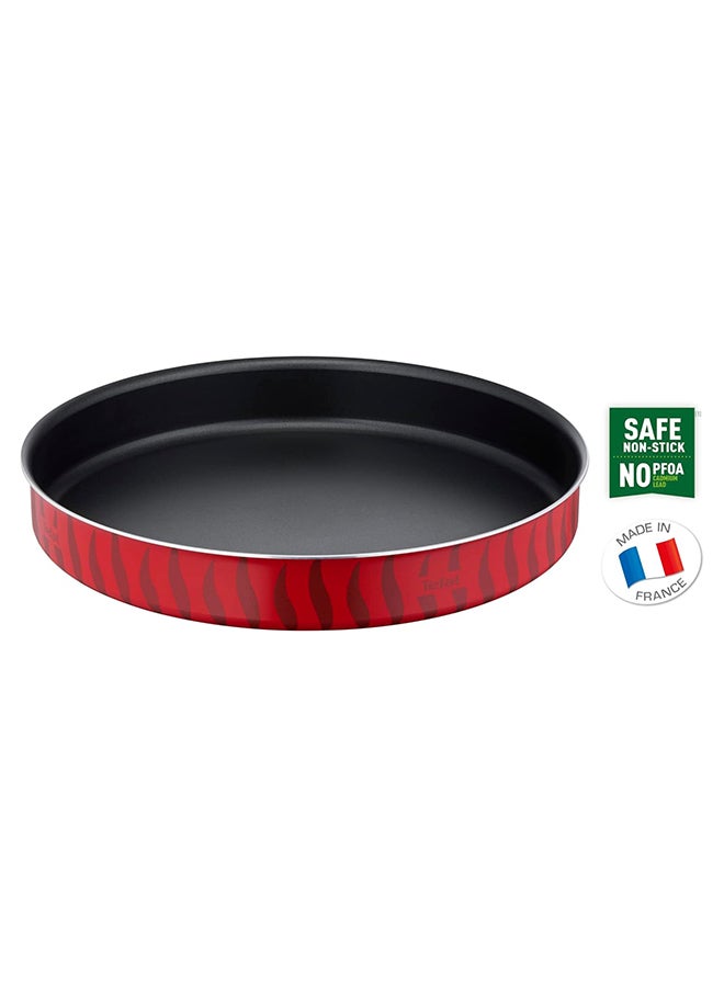 Oven Tray  Round 30 cm NonStick  100% Made in France  Les Spécialistes J5719383 Red 30cm