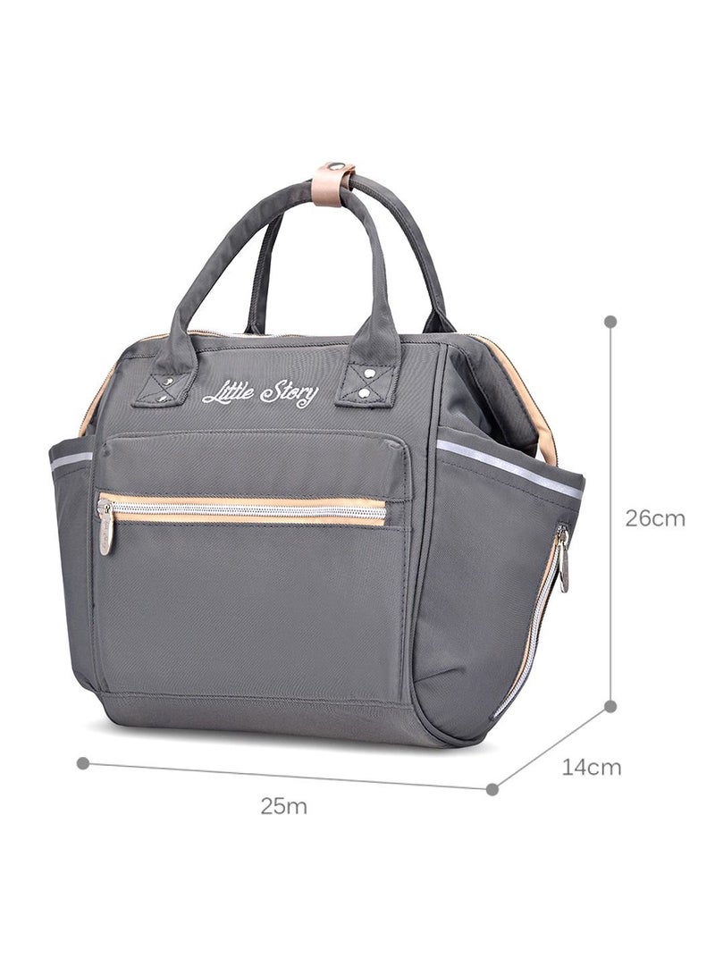 Pack And Go Foldable Car Seat With Ace Diaper Bag - Grey