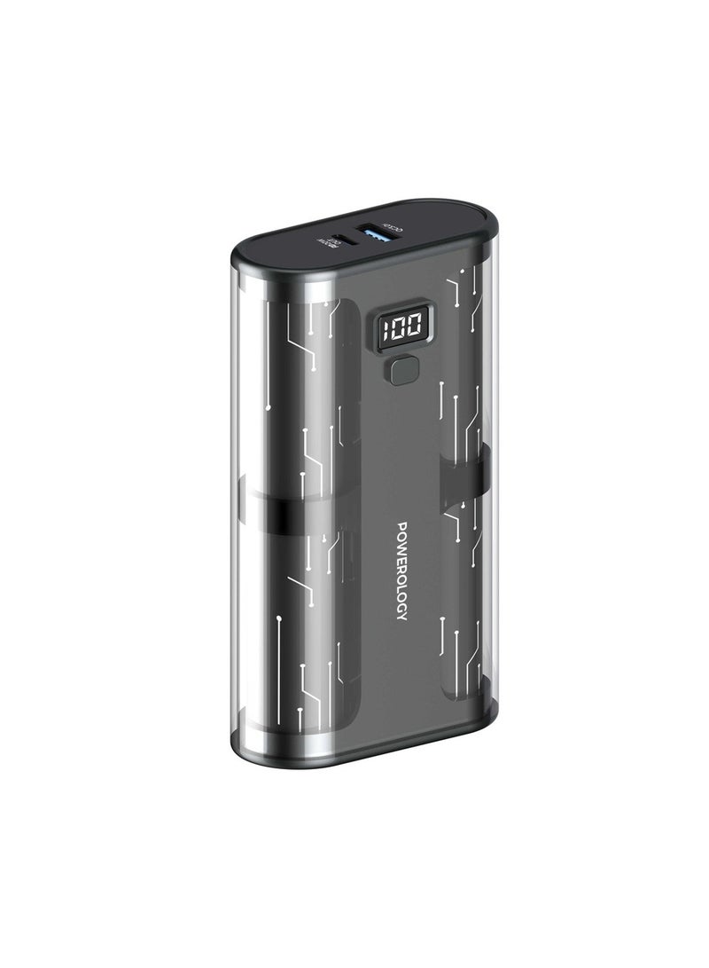 Crystalline Series Powerbank 20000mAh PD 65W - Transparent/Grey