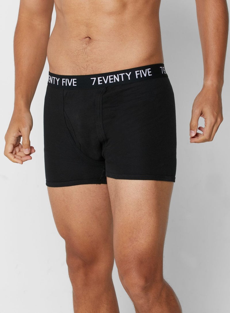 3 Pack  Waist Band Trunks with Antibacterial Finis