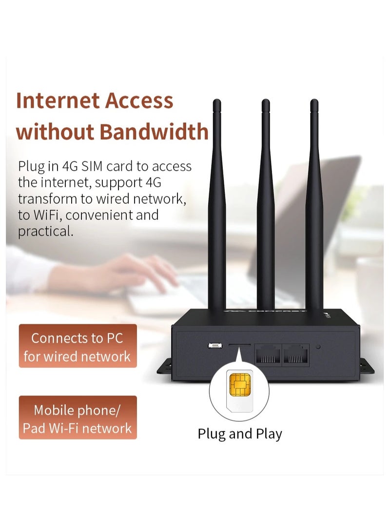 Comfast CF-E7 Outdoor 2.4G LTE Wireless AP Wifi Router Korea 4G 3G SIM Card Waterproof Outdoor Router 3*5dBi Antenna Access AP