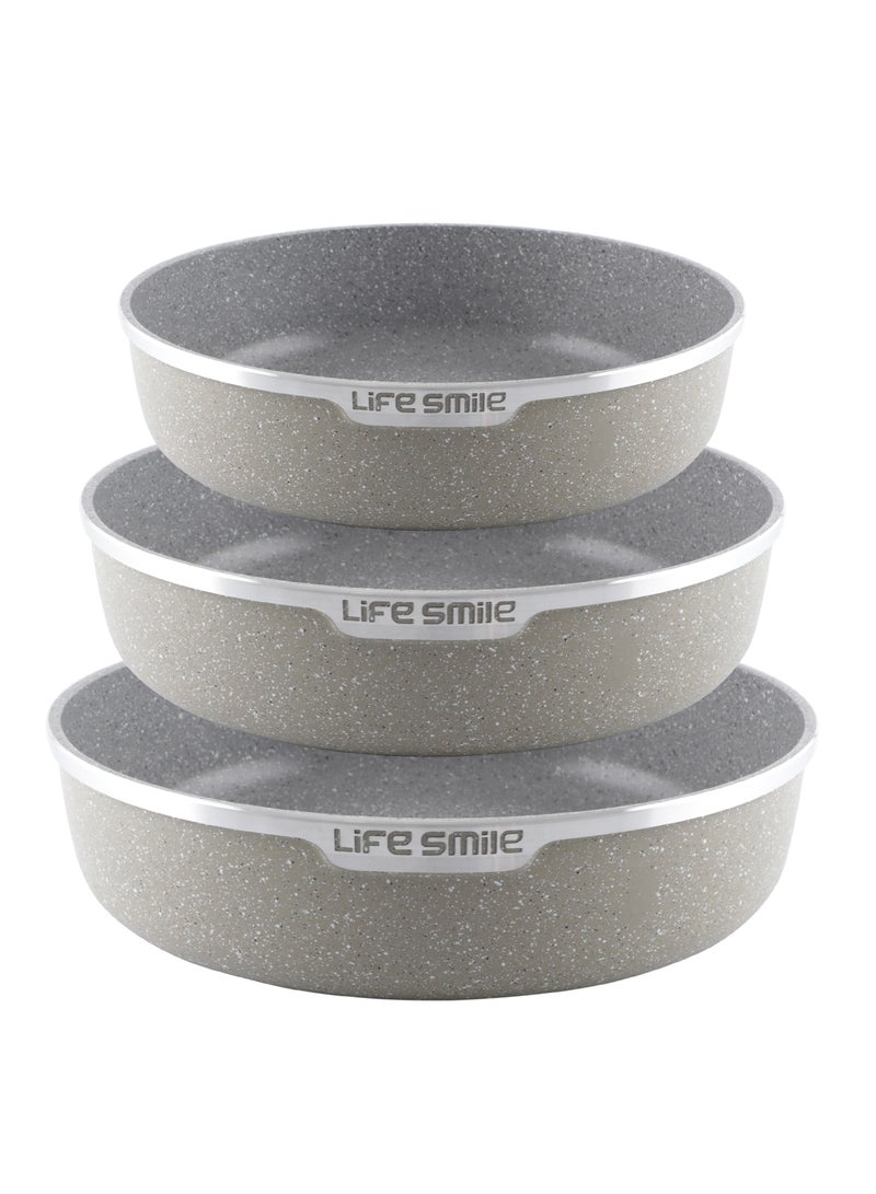 Oven Pan Set - Non Stick PFOA Free Multi Layer Granite Coating Oven Dishes - Die Cast Aluminum Body, Suitable For Baking in Oven or Cooking on Stove